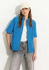 Cecil Short Sleeve Zip Through Jacket, Azure Blue