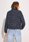 Cecil Tweed Short Jacket, Navy