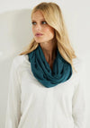 Cecil Plain Loop Scarf, Deep Lake Green