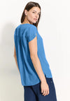 Cecil Relaxed Viscose Top, Azure Blue