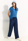 Cecil Relaxed Viscose Top, Azure Blue