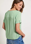 Cecil Short Sleeve Blouse, Sage Green