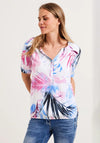 Cecil Tropical Leaf Print Blouse, Multi