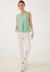 Cecil Cut Out Neckline Top, Peppermint