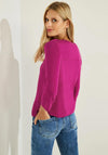 Cecil Tunic Neck T-Shirt, Magenta