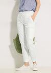 Cecil Cargo Pocket Trousers, White