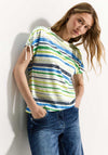 Cecil Striped Stretch Waist T-Shirt, Multi