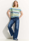 Cecil Striped Stretch Waist T-Shirt, Multi