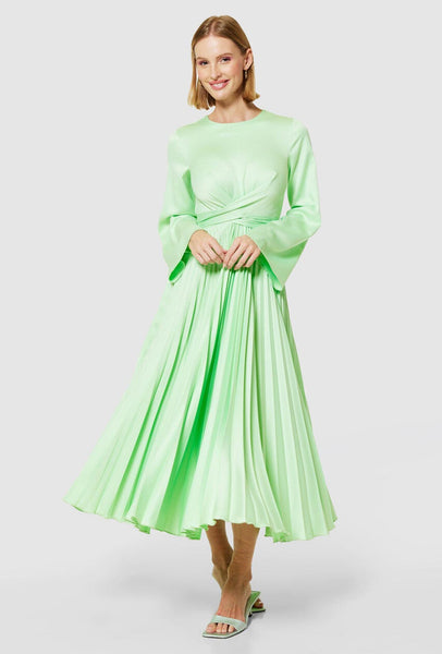 Closet London Pleated Midi Dress Mint McElhinneys