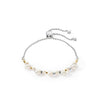 Coeur De Lion Dancing Freshwater Pearl Bracelet, Silver