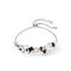 Coeur De Lion Dancing Crystals Bracelet, Silver & Black