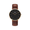 Daniel Wellington Classic St Mawes Watch, Gold & Brown