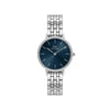 Daniel Wellington Petite Lumine 5 Link Bezel Watch, Silver & Marine