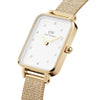 Daniel Wellington Quadro Lumine Pressed Evergold Watch, Gold