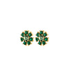 Dyrberg/Kern Aude Green Solitaire Earrings, Gold & Green