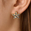 Dyrberg/Kern Cana Star Earrings, Gold & Grey