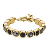 Dyrberg/Kern Conian Bracelet, Black & Gold