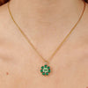 Dyrberg/Kern Delise Necklace, Gold & Green