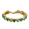 Dyrberg/Kern Elaine Bracelet, Gold & Emerald Green Multi