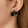 Dyrberg/Kern Emma Earrings, Gold & Black