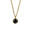 Dyrberg/Kern Ette Crystal Necklace, Gold & Black