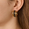 Dyrberg/Kern Helen Hoops, Gold & Black