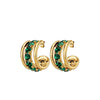 Dyrberg/Kern Helen Hoops, Gold & Green