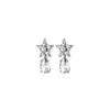 Dyrberg/Kern Hydra Star Drop Earrings, Silver