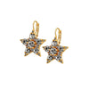 Dyrberg/Kern Libra Star Drop Earrings, Gold & Grey