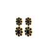 Dyrberg/Kern Lina Drop Earrings, Gold & Black