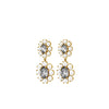 Dyrberg/Kern Lina Drop Earrings, Gold & Grey