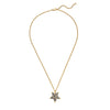 Dyrberg/Kern Lyra Star Necklace, Gold & Grey