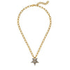 Dyrberg/Kern Sagitta Necklace, Gold & Grey