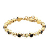 Dyrberg/Kern Teresia Bracelet, Gold & Black Multi