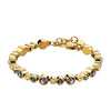 Dyrberg/Kern Teresia Bracelet, Gold & Grey Multi