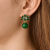 Dyrberg/Kern Veronica Earrings, Green & Gold