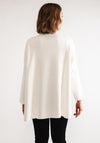 D.e.c.k by Collage One Size Roll Neck Jumper, Cream