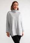 D.e.c.k by Collage One Size Roll Neck Jumper, Grey