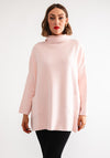 D.e.c.k by Collage One Size Roll Neck Jumper, Pink