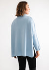 D.e.c.k by Collage One Size Roll Neck Jumper, Sky Blue