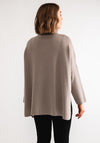 D.e.c.k by Collage One Size Roll Neck Jumper, Taupe