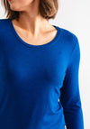 Dolcezza Long Sleeve Jersey Top, Royal Blue