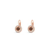 Absolute Halo Drop Earrings, Rose Gold