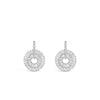 Absolute Diamante Disc Earrings, Silver