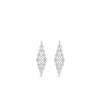 Absolute Statement CZ Embellished Earrings, Silver