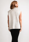 Eva Kayan Polo Neck Sweater Vest, Grey