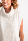 Eva Kayan Polo Neck Sweater Vest, Grey