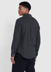 Farah Alban Check Shirt, True Navy & Green