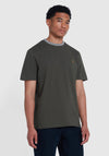 Farah Alvin Tipped T-Shirt, Evergreen