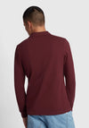 Farah Blanes Long Sleeve Polo Shirt, Wine